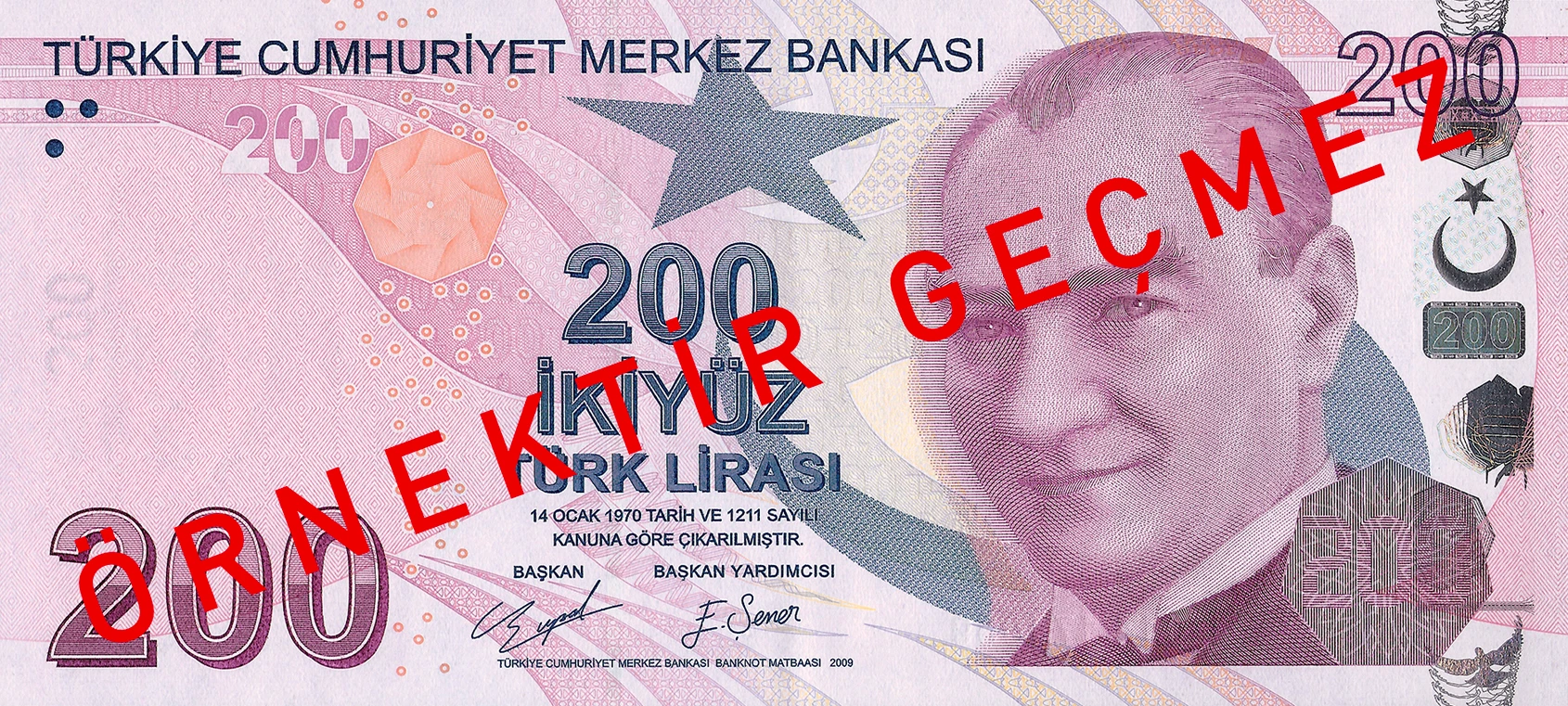 9. Emisyon 200 Türk Lirası IV.Tertip